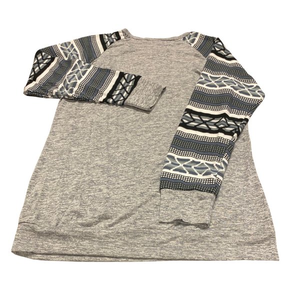 Women Casual Long Sleeve Knitted Raglan Shirts Pullover Sweater - Picture 2 of 4